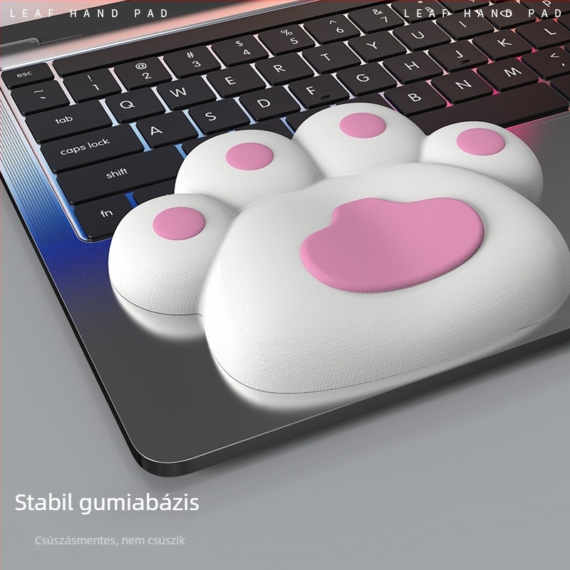 Csukló egérpad, kis méretű, gyanta felület, csuklópánttal, testre szabható