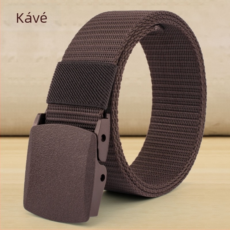 Nylon taktikai kültéri öv férfiaknak automata műanyag csattal – 2-4 cm szélesség, All-Match stílus