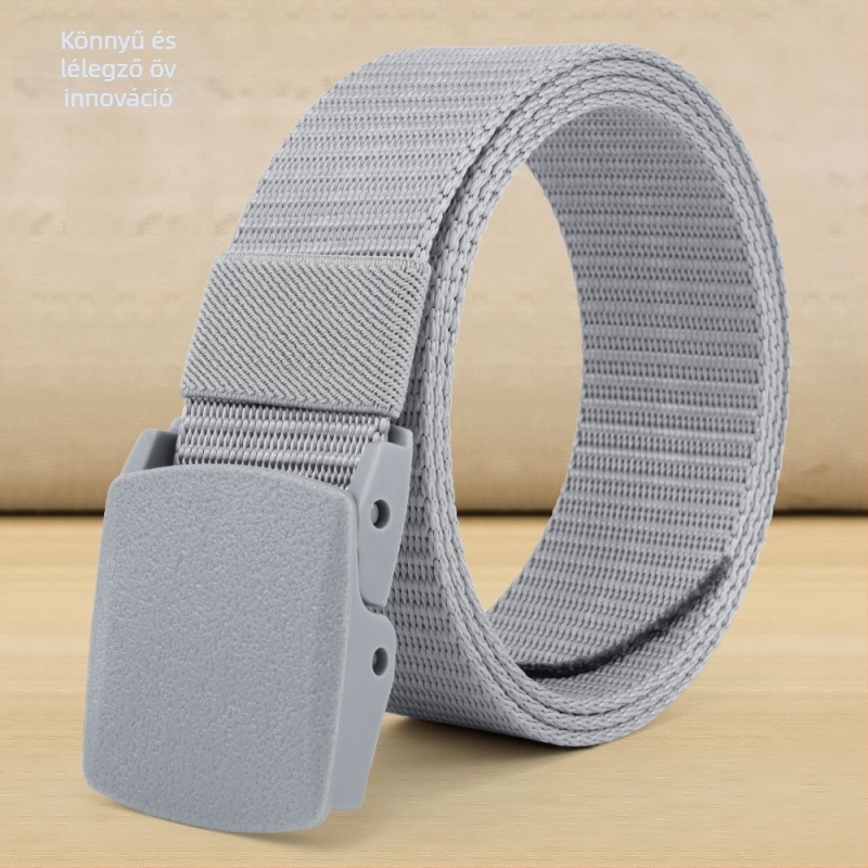 Nylon taktikai kültéri öv férfiaknak automata műanyag csattal – 2-4 cm szélesség, All-Match stílus