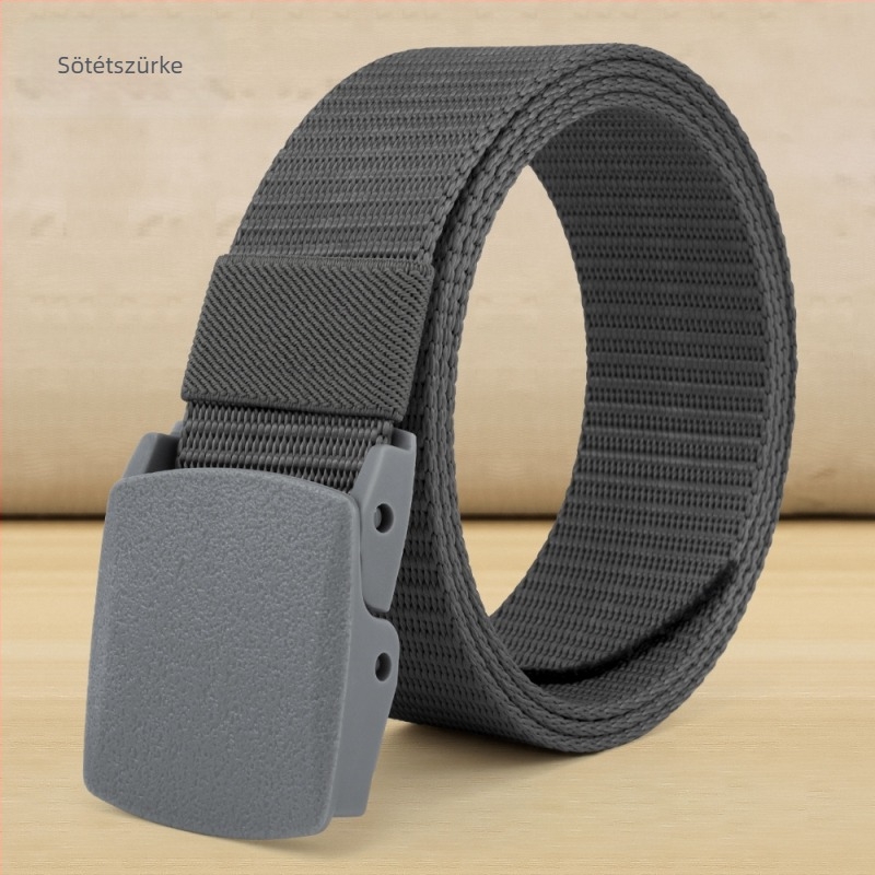 Nylon taktikai kültéri öv férfiaknak automata műanyag csattal – 2-4 cm szélesség, All-Match stílus