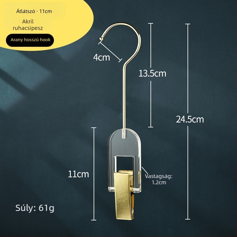Tároló klipsz – akril, 100 darab, Light Luxury stílus, 2020
