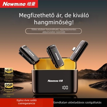 Newman MC200 Lavalier Mikrofon, omnidirekcionális hangfelvételhez, beépített akkumulátor 300–500 mAh, üzemidő 6–8 óra, SNR ≥85 dB