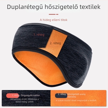 Uniszex gyapjú fülmelegítők őszre és télre, melegek és szélállóak, egyszínű mintázat
