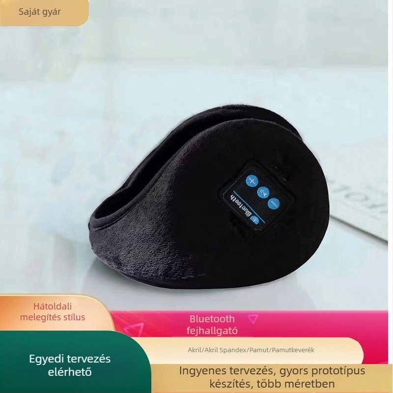 Bluetooth fülvédők melegen tartó, állítható hátsó dizájn, zene, téli meleg