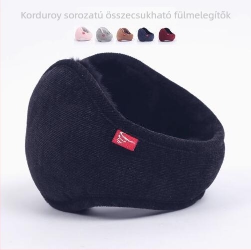 Téli fülmelegítő plüss béléssel, vastag, kültéri használatra