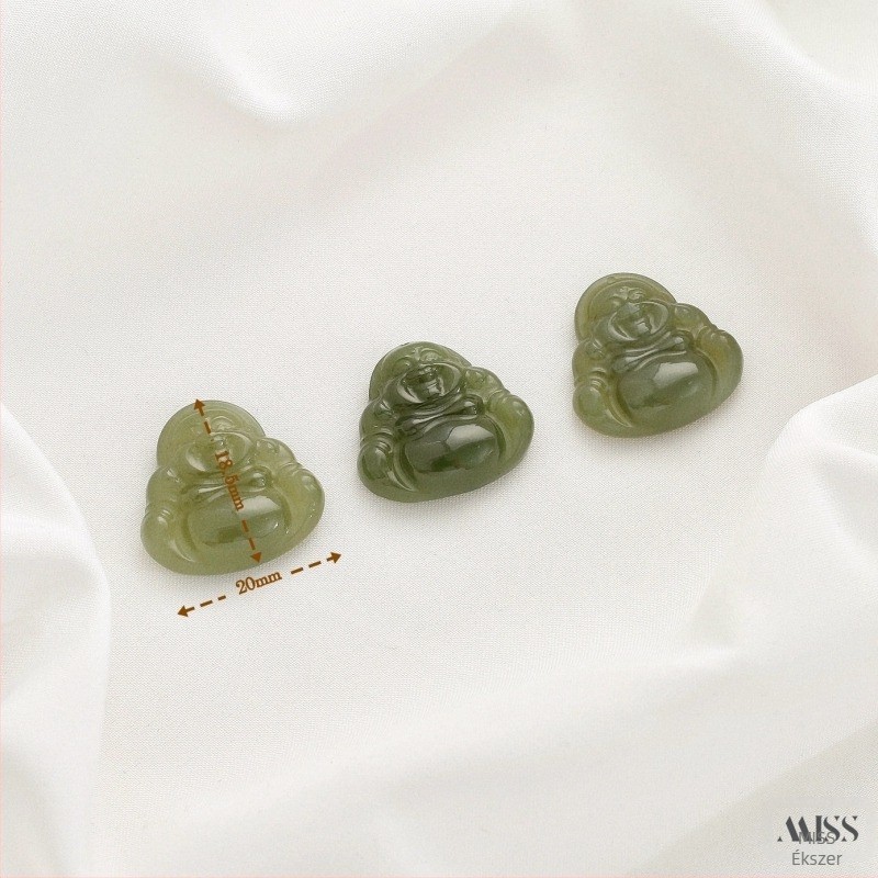 Természetes Hetian jade levél alakú Buddha medálos nyaklánc, vízhab jade, aranyozott bevonat, friss és édes stílus