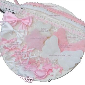 DIY ékszerkészítő kiegészítők - masni készlet csipkével a kártyatartó dekorációjához - 2025 tavasz, friss és édes stílus