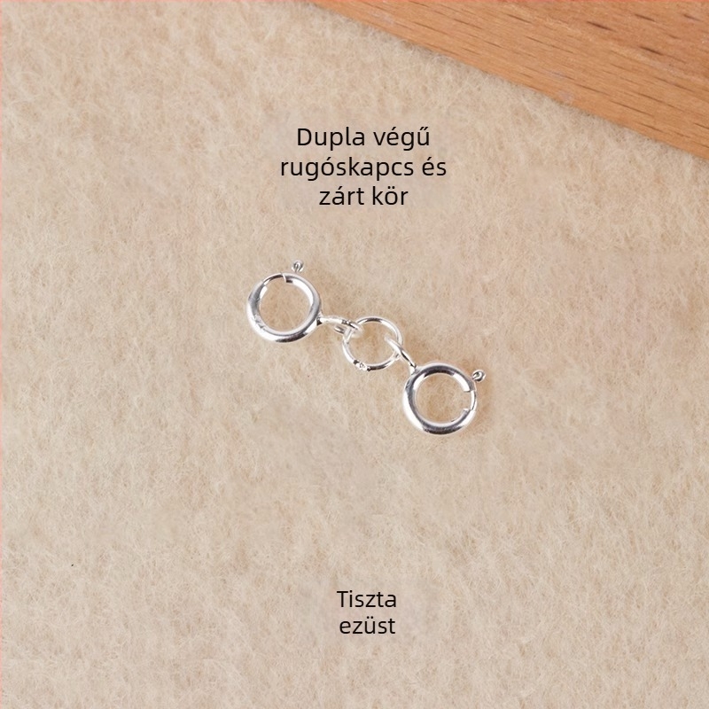 S925 ezüst rugós zár a gyöngykapocs csatlakozáshoz, kézzel készített ékszer kiegészítő, Jerry márka