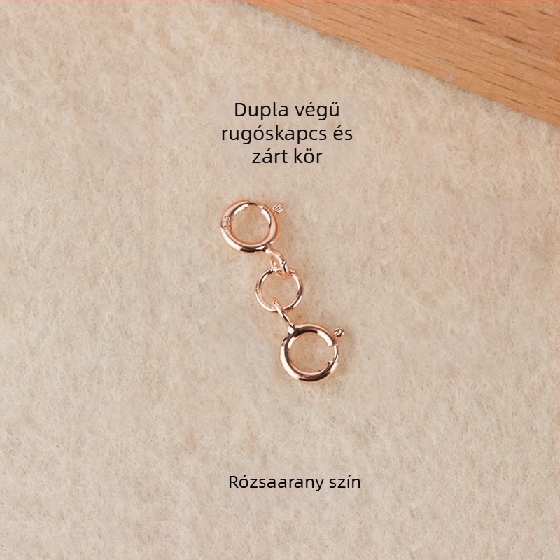 S925 ezüst rugós zár a gyöngykapocs csatlakozáshoz, kézzel készített ékszer kiegészítő, Jerry márka