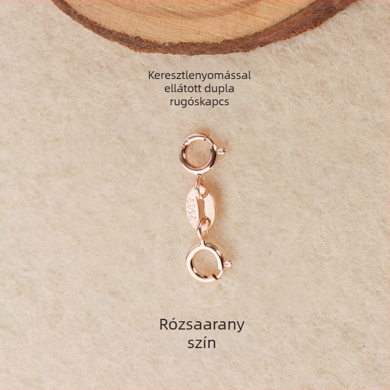 S925 ezüst rugós zár a gyöngykapocs csatlakozáshoz, kézzel készített ékszer kiegészítő, Jerry márka