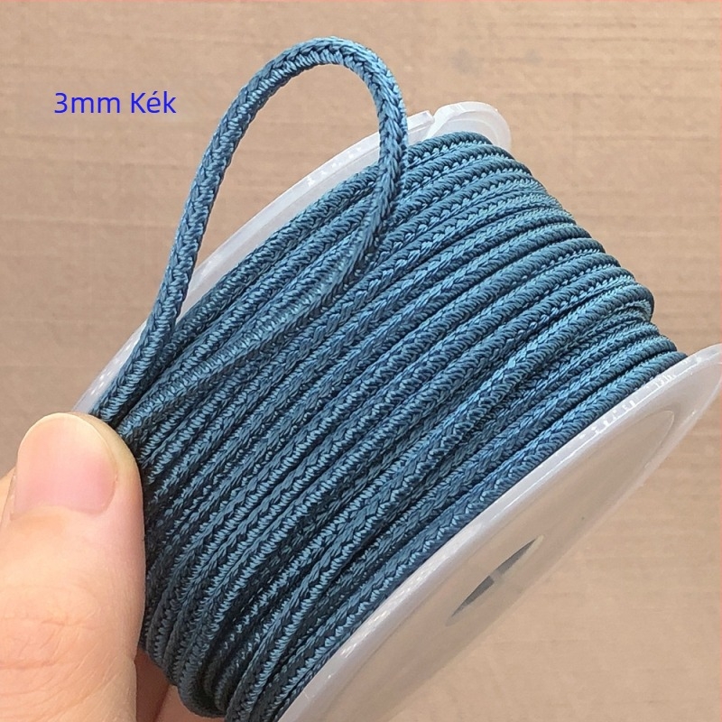 Ruyi zsinór jade medálhoz, kézzel készített, szövött, gyöngyös