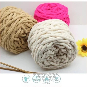 Kézzel kötött vastag Ice Yarn — Kevert fonal; semi-worsted; fonal alak: csoport