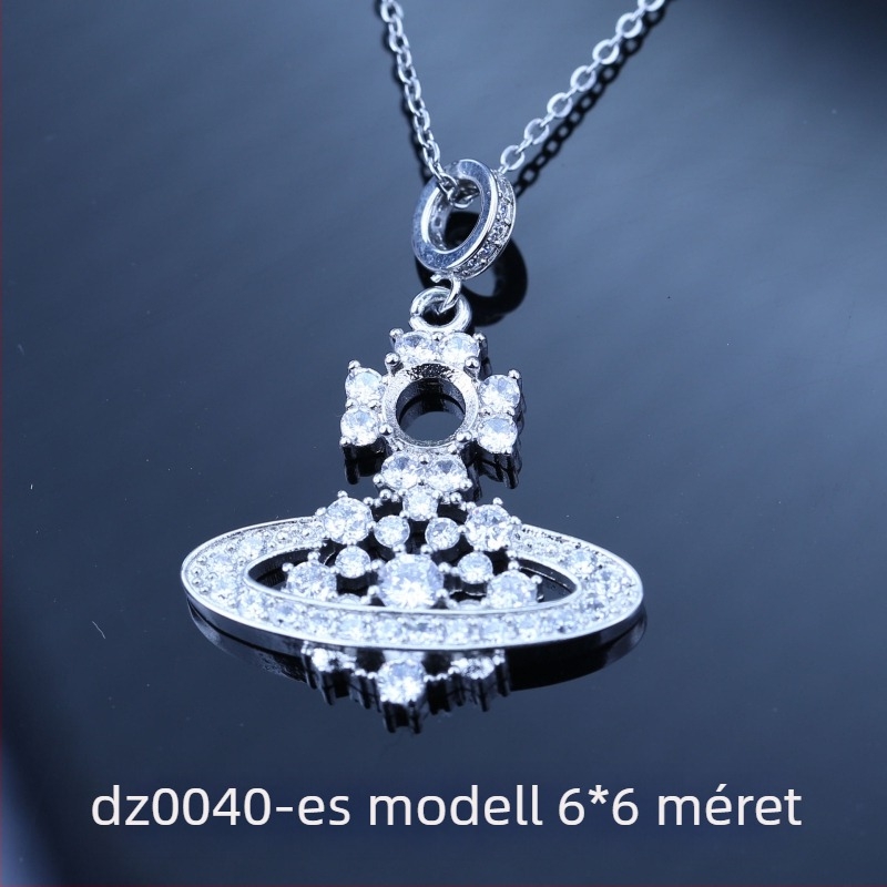 12 zodiákus nyaklánc, üreges medállal, 10x10 mm-es kulcscsont-nyaklánc, új modell