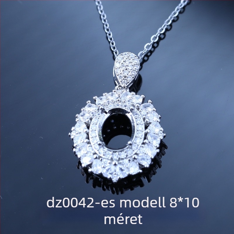12 zodiákus nyaklánc, üreges medállal, 10x10 mm-es kulcscsont-nyaklánc, új modell