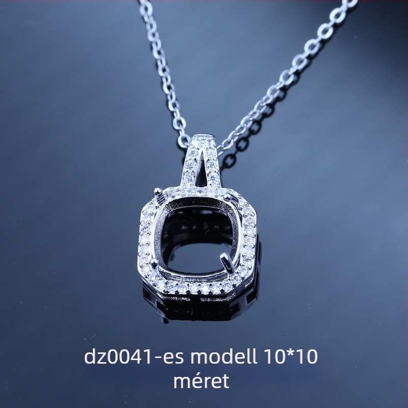 12 zodiákus nyaklánc, üreges medállal, 10x10 mm-es kulcscsont-nyaklánc, új modell