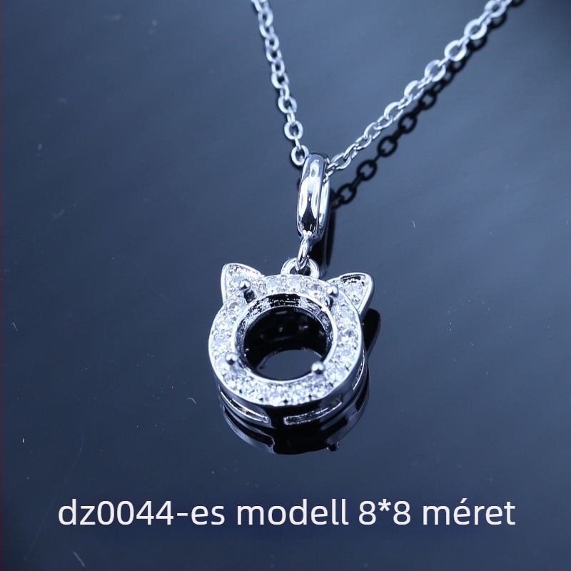 12 zodiákus nyaklánc, üreges medállal, 10x10 mm-es kulcscsont-nyaklánc, új modell