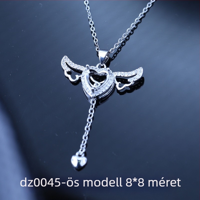 12 zodiákus nyaklánc, üreges medállal, 10x10 mm-es kulcscsont-nyaklánc, új modell