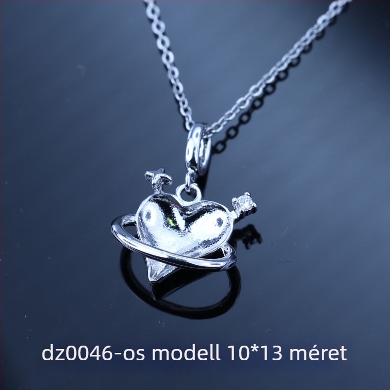 12 zodiákus nyaklánc, üreges medállal, 10x10 mm-es kulcscsont-nyaklánc, új modell