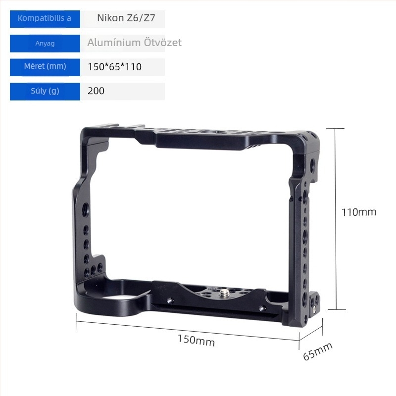 Kamera ketrec alumíniumötvözetből DSLR/Mirrorlesshez gyorskioldó platával, max terhelés 5 kg (Eagle Scene)