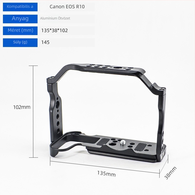 Kamera ketrec alumíniumötvözetből DSLR/Mirrorlesshez gyorskioldó platával, max terhelés 5 kg (Eagle Scene)