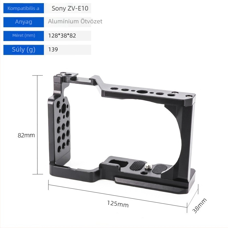 Kamera ketrec alumíniumötvözetből DSLR/Mirrorlesshez gyorskioldó platával, max terhelés 5 kg (Eagle Scene)