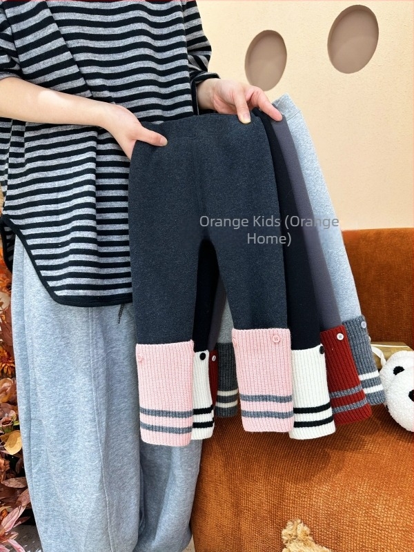 Xie Jinmao gyerekruha 2024 téli koreai stílusú pamut vastag leggings lányoknak, 800 g
