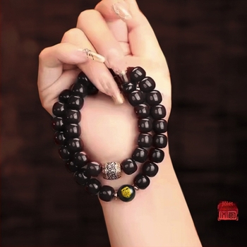 Bodhi gyöngy karkötő, ősi stílus, uniszex, állatövi jel alakzat, polírozott felület, 40 darab