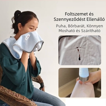Felnőtt etetőbib bambuszrostból, vízálló és szivárgásmentes, könnyen tisztítható, uniszex