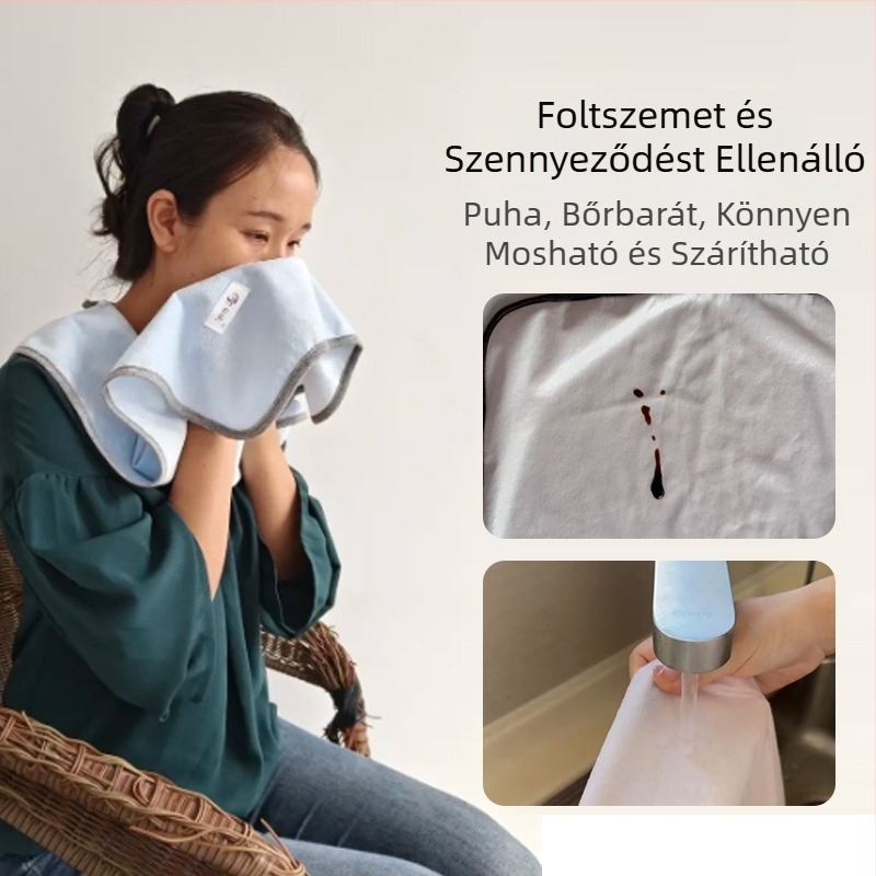 Felnőtt etetőbib bambuszrostból, vízálló és szivárgásmentes, könnyen tisztítható, uniszex