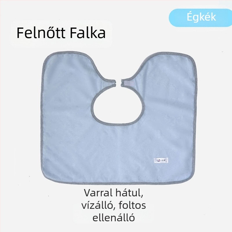 Felnőtt etetőbib bambuszrostból, vízálló és szivárgásmentes, könnyen tisztítható, uniszex