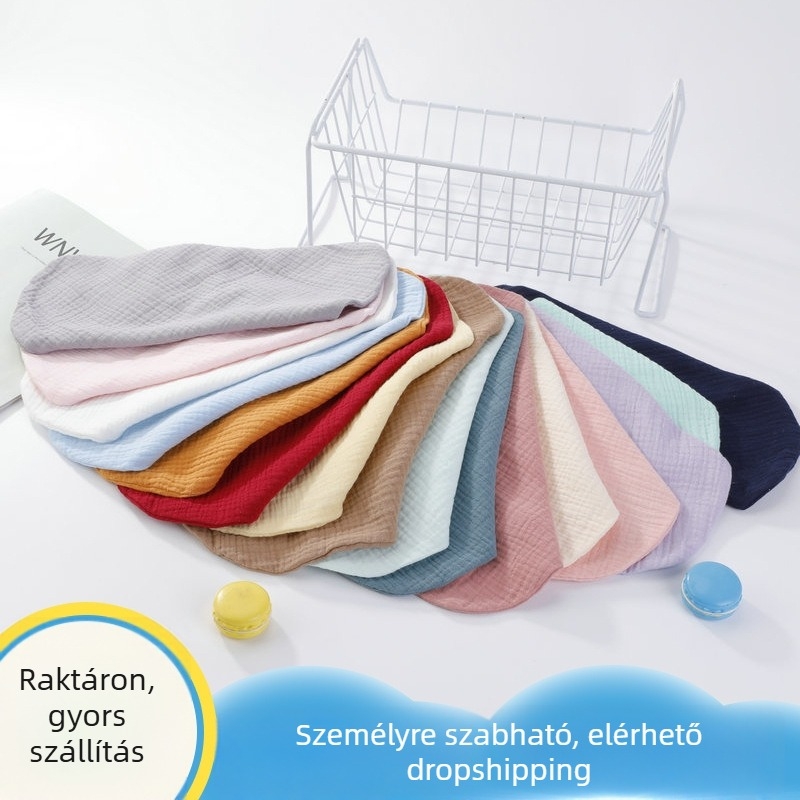 Baba etetőköpeny – pamut, vízálló, foltálló, uniszex, 0–6 évesek számára