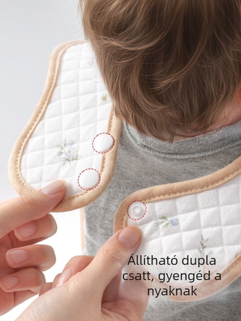 Babavédő etető kendő, 100% pamutból, nedvszívó és gyorsan száradó, antibakteriális 10a, 0–6 éves korosztálynak