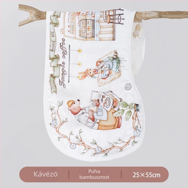 Újszülött böfölő törölköző - bambusz rostok, egyszerű szövés, 50–80 g, Baba törölköző