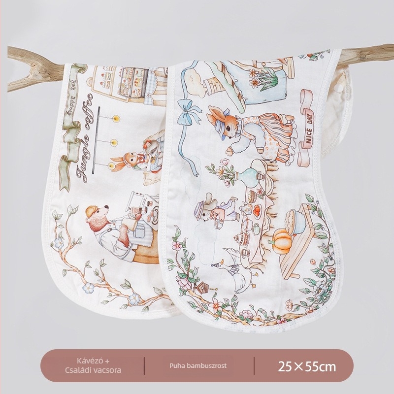 Újszülött böfölő törölköző - bambusz rostok, egyszerű szövés, 50–80 g, Baba törölköző