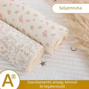 Bree Time Baba Pamut Törölköző - Kétrétegű, 40s szál, Nyomtatott, 200–300 g