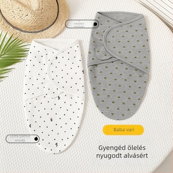 Újszülött swaddle kendő 100% pamutból, minden évszakban használható, mintázatok: állatok és rács
