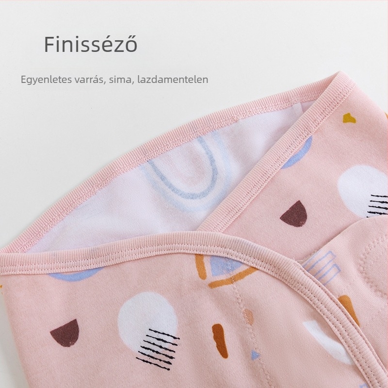 Újszülött swaddle kendő 100% pamutból, minden évszakban használható, mintázatok: állatok és rács