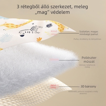 Bébi quilt Left Cotton, 100% pamut anyag, poliészter töltet, újszülötteknek (0-1 év), tavasz, ősz és tél számára