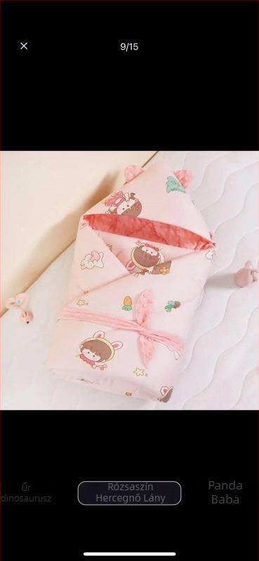 100% pamut babáknak quilt wrap újszülötteknek, egész éves használatra, Cute beixing márka, Biztonsági osztály A