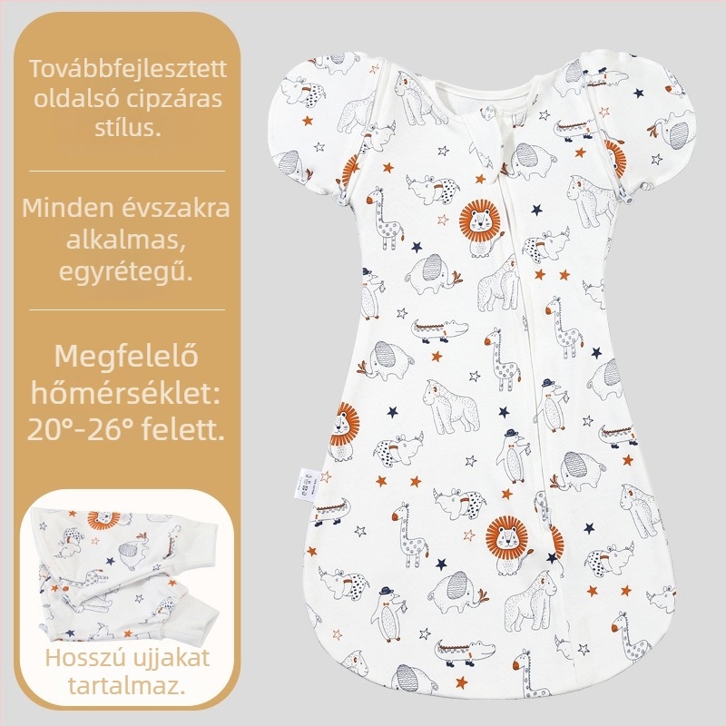 Újszülött pamut swaddle takaró – négy évszakos alvózsák