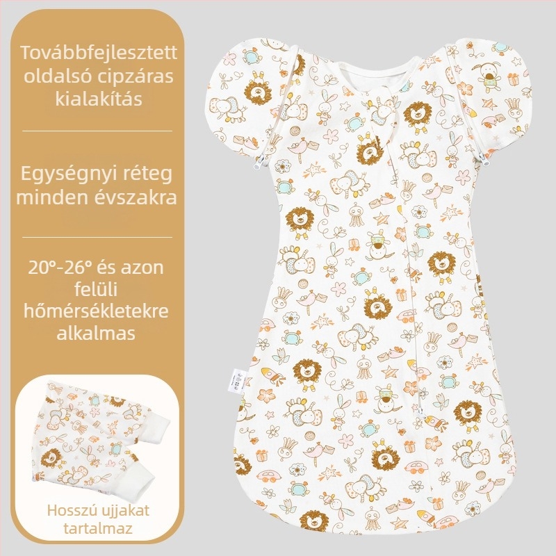 Újszülött pamut swaddle takaró – négy évszakos alvózsák