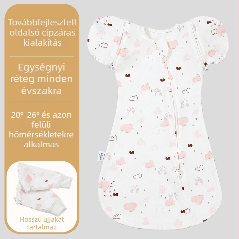 Újszülött pamut swaddle takaró – négy évszakos alvózsák