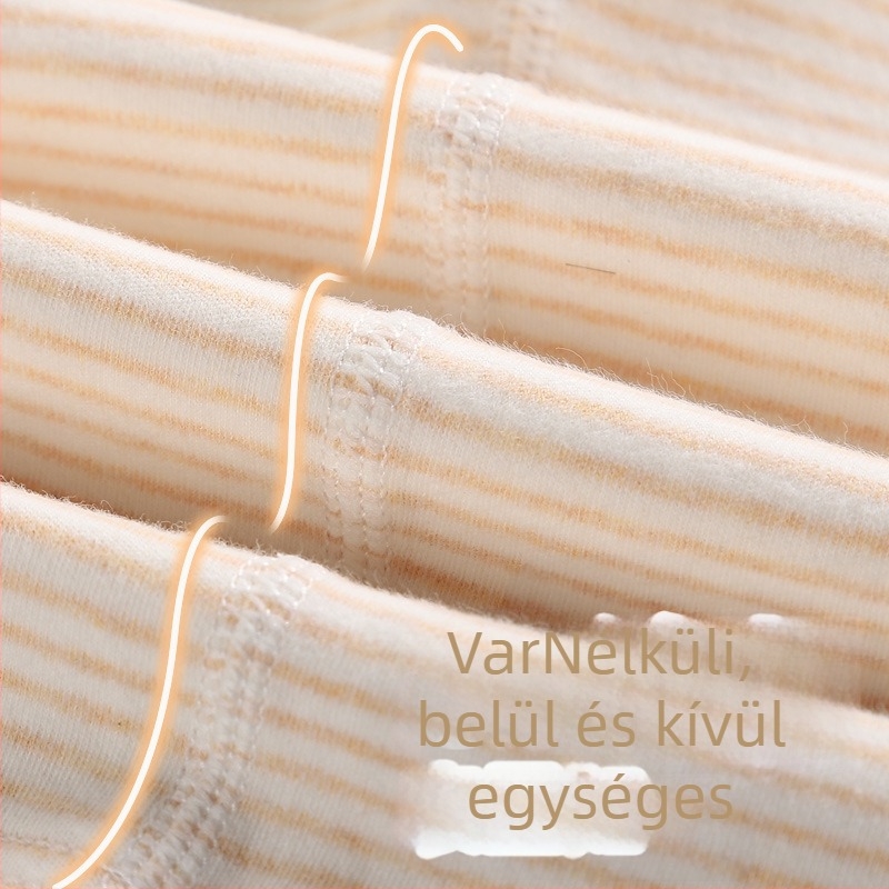 Csecsemő középmagas galléros alapszövet felső, meleg, 100% pamut, uniszex