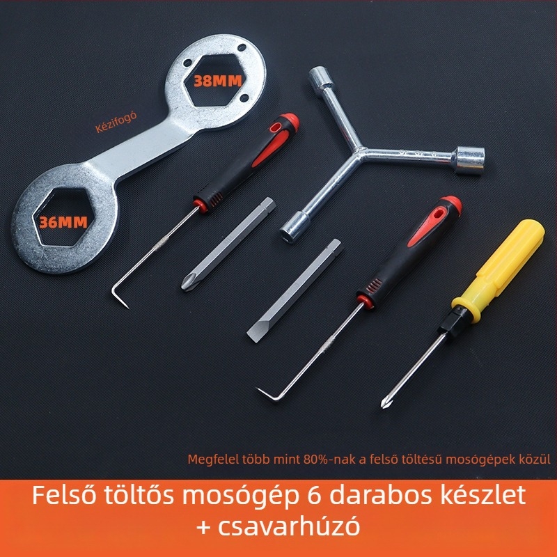 Trent Pulsátor mosógép szétszerelő készlet, 5 darab, szénacél, belső dob tisztításához