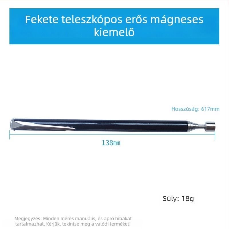 Erős mágneses szívó rúd – hajlékony, otthoni használatra, metrikus és imperial formátum, 1 darab készlet