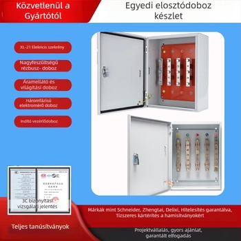 Szigetelt T-alakú elosztódoboz kábelágazatokhoz réz buszbarral, falra szerelhető, IP40, ház hidegen hengerelt acéllemezből, testreszabható