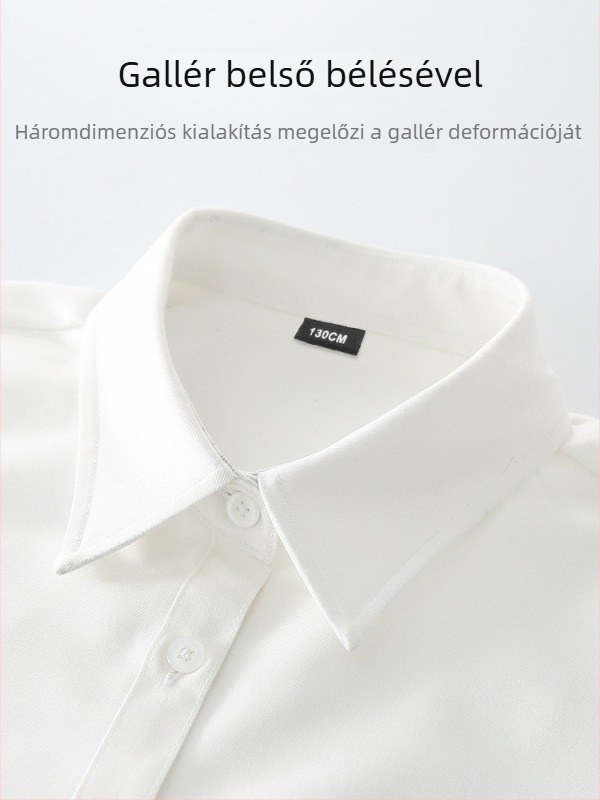 Gyerekeknek készült rövid ujjúing, koreai stílus, kerek nyak, 100% pamut, minták: csíkok, kockás, egyszínű, betűk