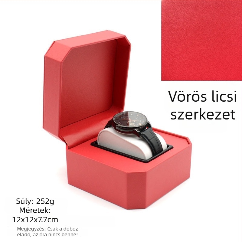PU óratároló doboz | Óra- és karkötő ékszeres doboz | Márka: Nelly Packaging | 100 darab | 2023 megjelenés