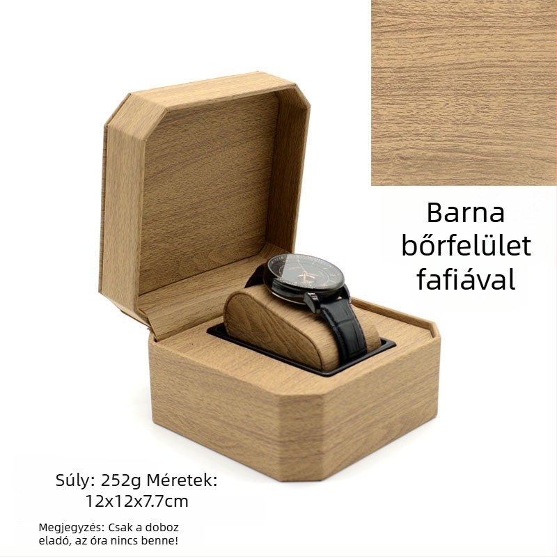 PU óratároló doboz | Óra- és karkötő ékszeres doboz | Márka: Nelly Packaging | 100 darab | 2023 megjelenés