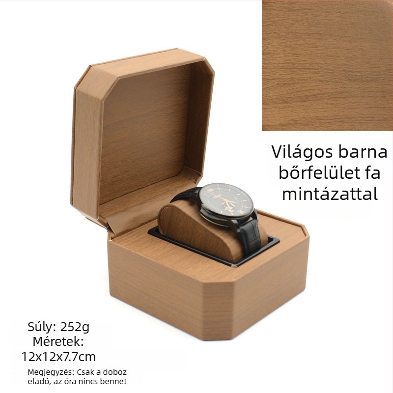 PU óratároló doboz | Óra- és karkötő ékszeres doboz | Márka: Nelly Packaging | 100 darab | 2023 megjelenés